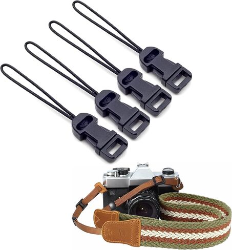 Padwa Lifestyle 1.5 inch wide Camera Strap and 4 Pcs Black Camera Quick Release Clip in Saudi Arabia