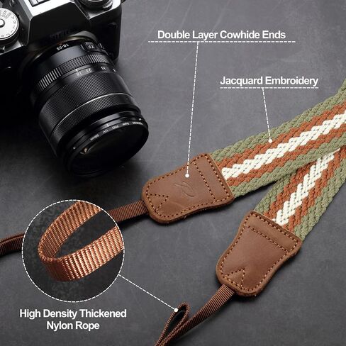 Padwa Lifestyle 1.5 inch wide Camera Strap and 4 Pcs Black Camera Quick Release Clip in Saudi Arabia