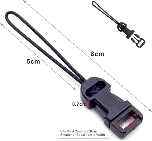 Padwa Lifestyle 1.5 inch wide Camera Strap and 4 Pcs Black Camera Quick Release Clip in Saudi Arabia
