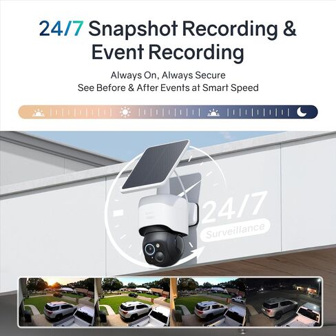 4K Solar Security Cameras Wireless Outdoor, AOV Dual View 360° Pan & Tilt Cameras for Home Security, 24/7 Surveillance, No Blind Spots, 2.4 GHz Wi-Fi, No Monthly Fee (2 Pack) in Saudi Arabia