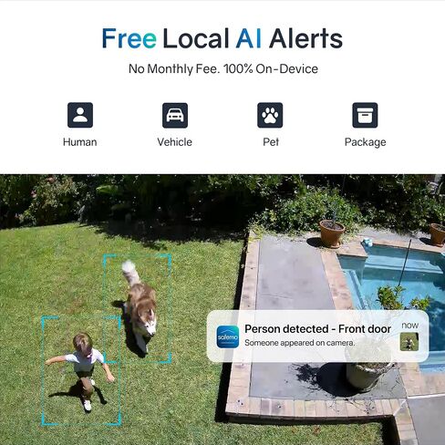 4K Solar Security Cameras Wireless Outdoor, AOV Dual View 360° Pan & Tilt Cameras for Home Security, 24/7 Surveillance, No Blind Spots, 2.4 GHz Wi-Fi, No Monthly Fee (2 Pack) in Saudi Arabia