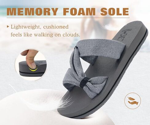 KuaiLu Womens Sandals Grey Size 8.5 in Saudi Arabia