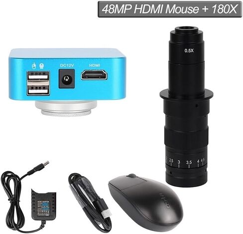 Lab Microscope Accessories 13MP Monocular Microscope Digital Camera Set 130X Or 180X Adjustable Lens in Saudi Arabia