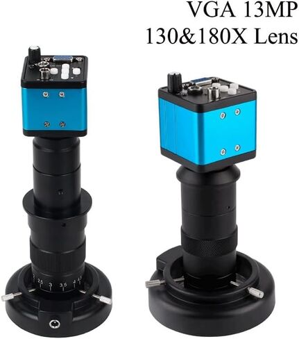 Lab Microscope Accessories 13MP Monocular Microscope Digital Camera Set 130X Or 180X Adjustable Lens in Saudi Arabia