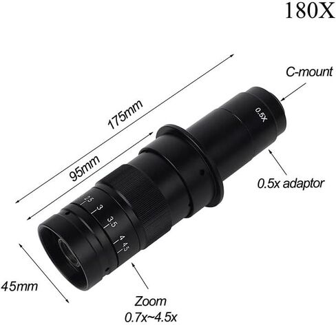 Lab Microscope Accessories 13MP Monocular Microscope Digital Camera Set 130X Or 180X Adjustable Lens in Saudi Arabia