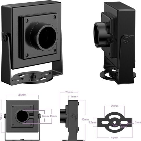 Aluminum Alloy Case USB2.0 32mmX32mm size Camera, Solid Housing Cover for Industrial Camera Module in Saudi Arabia