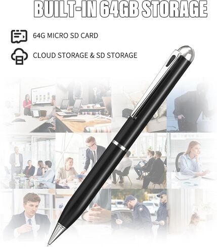 Thirdeyes 64GB Hidden Camera Pen - 1080P HD Spy Pen with Built-in Memory in Kuwait