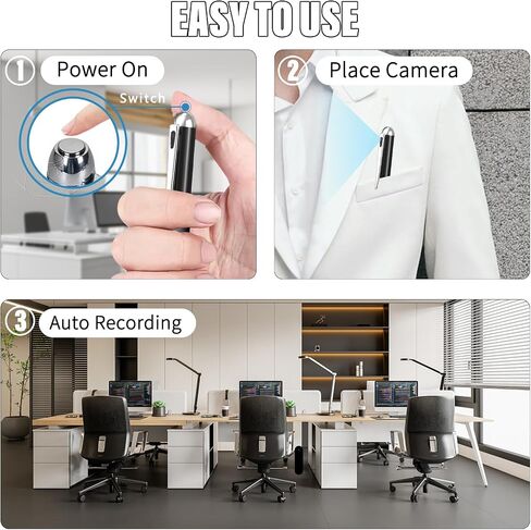 Thirdeyes 64GB Hidden Camera Pen - 1080P HD Spy Pen with Built-in Memory in Kuwait