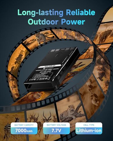 FirstPower LIT-22 Pro Battery 2-Pack 7000mAh for SPYPOINT Trail Cameras in Saudi Arabia