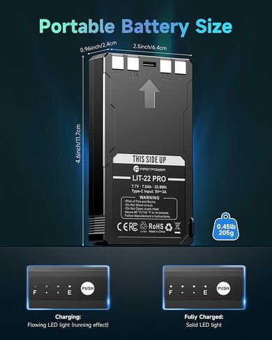 FirstPower LIT-22 Pro Battery 2-Pack 7000mAh for SPYPOINT Trail Cameras in Saudi Arabia