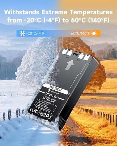 FirstPower LIT-22 Pro Battery 2-Pack 7000mAh for SPYPOINT Trail Cameras in Saudi Arabia