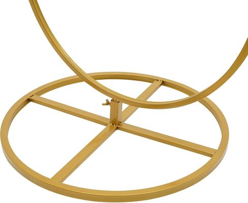 DYNAMI 5.3ft Gold 4-Tier Round Hoop Backdrop Stand for Wedding Party Decor | Gold Metal Flower Arch Frame with Round Base,Freestanding Floral Balloon Display Rack for Bridal Shower Photo Booth Decor in Saudi Arabia
