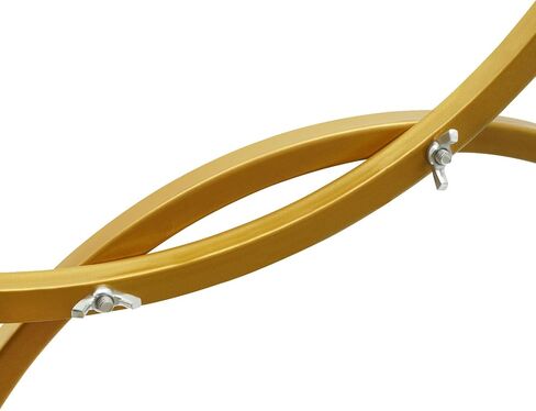 DYNAMI 5.3ft Gold 4-Tier Round Hoop Backdrop Stand for Wedding Party Decor | Gold Metal Flower Arch Frame with Round Base,Freestanding Floral Balloon Display Rack for Bridal Shower Photo Booth Decor in Saudi Arabia