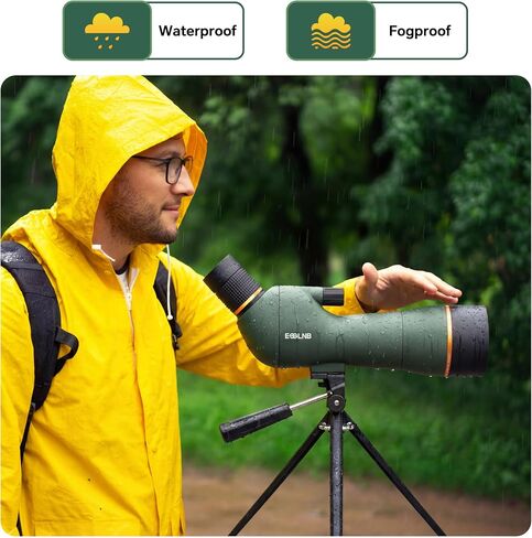 ESSLNB Spotting Scope with Tripod, BAK4 High Definition Waterproof Spotter Scope with Phone Adapter, Fogproof Spotting Scopes for Target Shooting, Bird Watching, Wildlife Viewing in Saudi Arabia