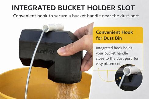 Dust Extraction Adapter for Table Saws Compatible with DeWALT, 2.5 in Dust Collector Connector, Slide-On Installation with Built-In Dust Bag Hook in Kuwait