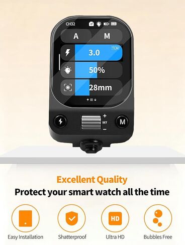 3 Pack for NEEWER QZ-C Flash Trigger Screen Protector, Scratch-resistant nano explosion-proof soft film, HD Bubble-Free in Saudi Arabia