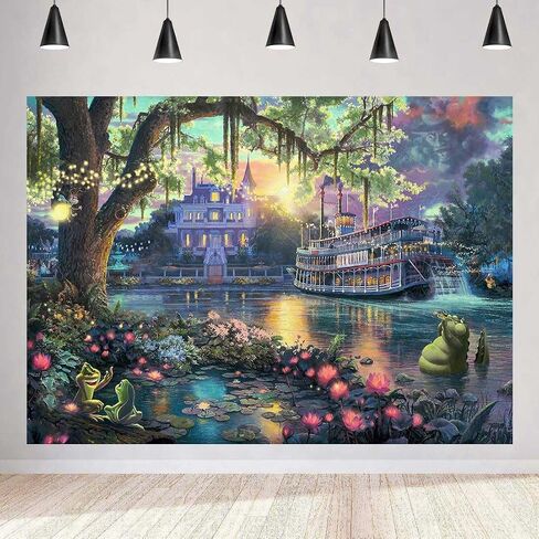 Palace Photography Background Fairy Tale Prince Princess Happiness Frog Castle Photography Background Studio Props (5x3ft-polyester) | Frog Backdrops, Polyester, Girls, Children, Baby Shower, Birthday, Party Decor Banner, Studio Props, Outdoor, Wall Room  in Kuwait