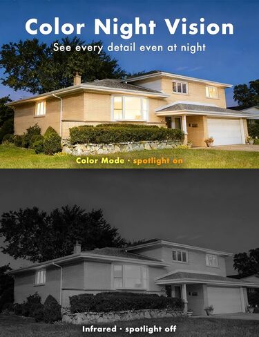 Solar Security Cameras Wireless Outdoor, 2K/3MP Battery Powered Camera with Integrated Solar Panel, AI Motion Detection, Color Night Vision, 2-Way Audio, IP65 Waterproof,1 Pack in Kuwait