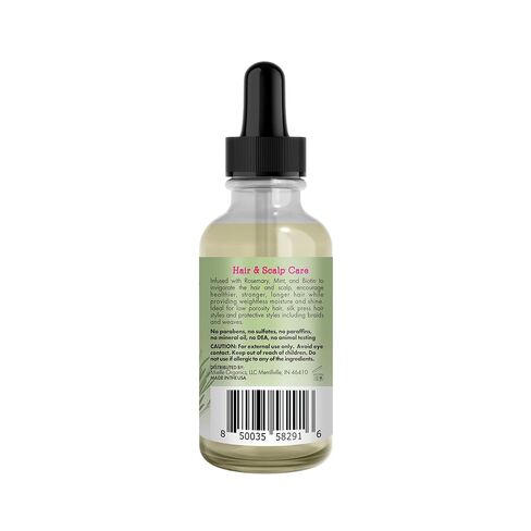 Mielle Organics Rosemary & Mint Light Hair Oil, Split Ends & Dry Scalp Treatment - Infused with Biotin & Essential Oils for Strengthening, Soothing, Moisturizing & Encouraging Longer Hair (2 Oz) in Kuwait