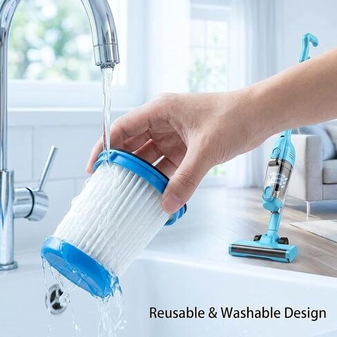 4-Packs Hepa Filter Compatible with Vazone R6X Cordless Vacuum Cleaner | High-Efficiency Dust Removal Washable and Reusable,by KhotIlong. in Saudi Arabia