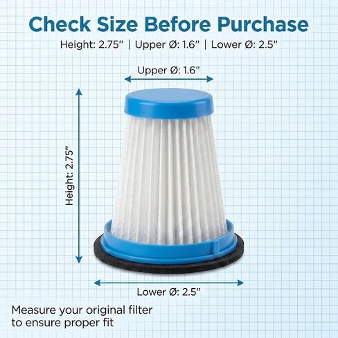 4-Packs Hepa Filter Compatible with Vazone R6X Cordless Vacuum Cleaner | High-Efficiency Dust Removal Washable and Reusable,by KhotIlong. in Saudi Arabia