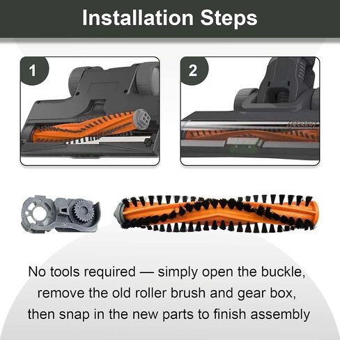Vacuum Repair Kit compatible with BHFEA18D1, BHFEA18D1K, BHFEA420J, BHFEA515J, BHFEA520J, Replacement Brush Roll and Gear Module in Saudi Arabia