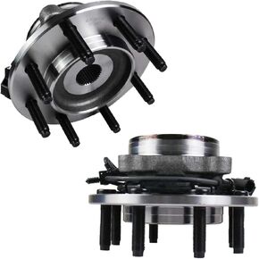 Autoround 515061 [2-Pack] 4WD Front Wheel Hub and Bearing Assembly fit for 4x4 Dodge Ram 2500 3500 2003 2004 2005 8-Lug W/ABS
