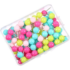 Shappy 9.0 mm Big Head Push Pins Map Tacks Thumb Tacks, 100 Pieces