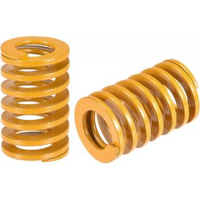 uxcell 3D Printer Die Spring, 20mm OD 30mm Long 2pcs Spiral Stamping Light Load Compression Mould Die Springs for 3D Printer Electric Part, Yellow