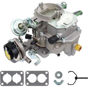 THUNDERMINGO New 2 Barrel Carburetor For Jeep BBD 6 CYL 4.2L 258CU Engines AMC Carb for Jeep CJ7 CJ5 J10 Wrangler Cherokee Scrambler 1983-1988 with Automatic Choke Replace 8308 8311 8309 8335 8337