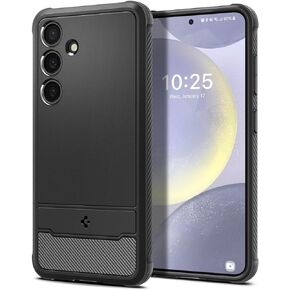 Spigen Rugged Armor Designed for Galaxy S24 Plus Case (2024) [Military-Grade Protection] - Matte Black