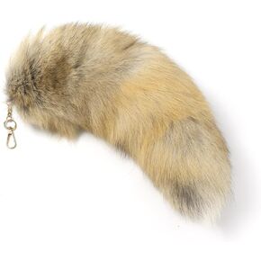Bag Keychain Charm for Women,Faux Fur Tail,Fox Tail Keychain, Fluffy Faux Fur Tail Realistic Animal Tail Keychain