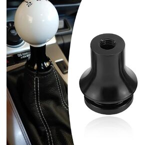 Crynod 1 PC M12 x 1.25 Car Shift Knob Boot Retainer, Waterproof Metal Manual Vehicle Gear Shifter Lever Adapter Accessories，Compatible with Subaru Ford (Black)