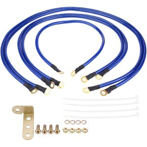 5Pcs Car Ground Wire, Universal Auto PVC Car Earth Cable System Ground Grounding Wire Accessory