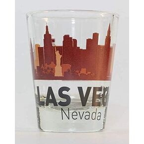 Las Vegas Nevada Sunset Skyline Shot Glass