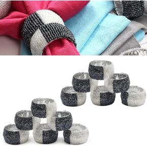 Napkin Rings,Napkin Ring Set of 12, Beaded Napkin Ring Bulk,Easter Napkin Ring,Rustic Napkin Ring,Napkin Rings,Farmhouse Napkin Ring,Napkin Rings for,Dining Table, Thanksgiving,Christmas
