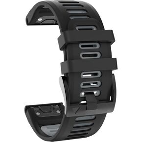 OVERSTEP Compatible with Garmin Fenix 6 Watch Band, 22mm Quick-Fit Replacement Strap for Fenix 6 Pro/Fenix 5, 5 Plus/Fenix 7/Forerunner 935, 945/Approach S60/Quatix 5 Smartwatch(Army Green-Black)