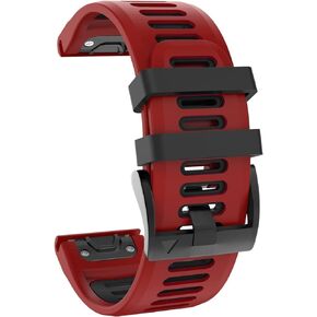 OVERSTEP Compatible with Garmin Fenix 6 Watch Band, 22mm Quick-Fit Replacement Strap for Fenix 6 Pro/Fenix 5, 5 Plus/Fenix 7/Forerunner 935, 945/Approach S60/Quatix 5 Smartwatch(Army Green-Black)
