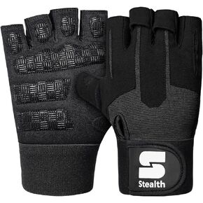Weight Lifting Workout Gloves Men Women Non-Slip Gel Padded Grip Full Palm Protection for Pull ups Gym Training Fitness Weightlifting Bodybuilding Exercise Gloves,R7 - Black