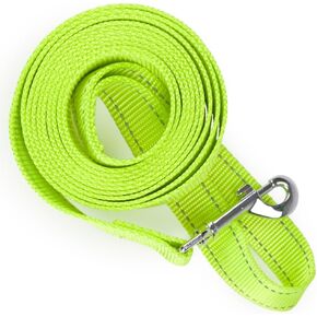 Reflective Nylon Safety Leash with Sturdy Handle | Bright, Extra-Visible Dog Leashes for Small/Medium/Large Breeds of Pets | 6 ft. & 8 ft Easy-Clip Rope Leashes for Dog Walking & Pet Protection 6 ft.