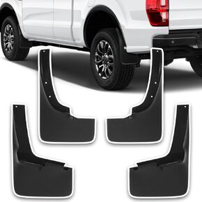 Hbzxqp Mud Flaps for Trucks Mud Guards Compatible with Ford Ranger 2019-2023 Splash Guards 4pcs Front & Rear (Driver and Passenger Side)