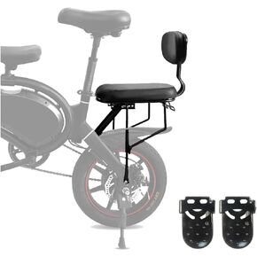 NELOMO Rear Seat Cushion Footrest Set Children Saddle Seat Foot Pedals Set Child Back Seats Compatible with F Wheel DYU Electric Bike