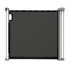 Summer by Ingenuity The Thruway 52W Series Pet and Baby Retractable Gate with Tuck Away Mesh, 52" Wide, 30" Tall, Hardware Mounted, Install on Wall in Doorway, Hallway or Bottom of Stairs - Black