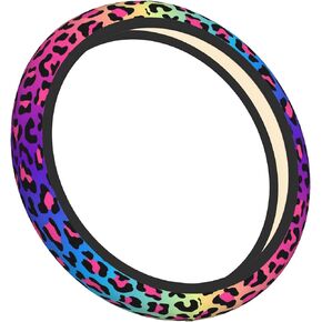Steering Wheel Cover, Blue Melancholy Marble Steering Wheel Cover, 15in Non-Slip Car Wheel Cover Protector Breathable Fit for Most Cars