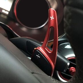 AutoBig Steering Wheel Paddle Shifter Extension Compatible with Mercedes Benz A C E S GLA GLB GLC GLE GLS CLA EQB 250 300 350 400 450 550 Red