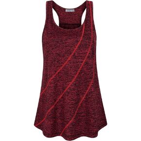 MOQIVGI Womens Workout Tank Tops Sleeveless Activewear Yoga Gym Sports Shirts