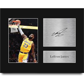 HWC Trading USL LeBron James Gifts Printed Signed Autograph Picture for Basketball Memorabilia Fans - US Letter Size