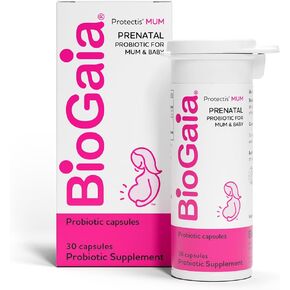 BioGaia Protectis Mum | A Prenatal Probiotic | Helpful for Mom & Baby | Support Baby's Developing Digestive & Immune Systems | Boosts Mom's Immune Defenses & Promotes Good Digestive Health | 30 Count