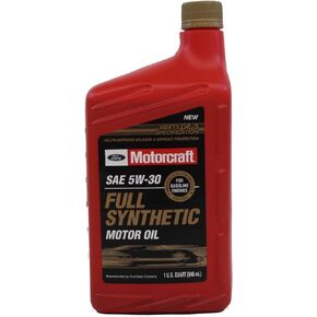 Ford Genuine XO-5W30-QFS SAE 5W-30 Full Synthetic Motor Oil - 1 Quart Bottle