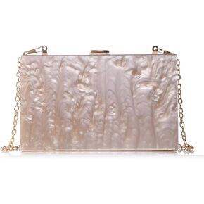 Women Acrylic Clutch Bag for Evening Party Crossbody Shoulder Bag for Special Event with Modern Classic Style Bag